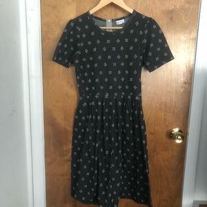 Lularoe Amelia dress geometric medium black
